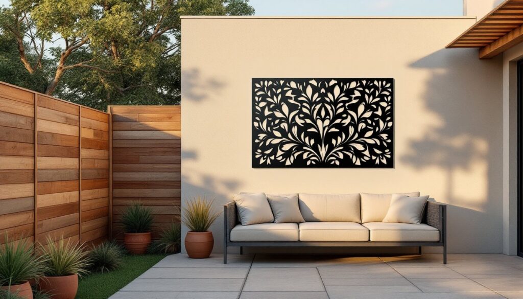 large outdoor wall decor
