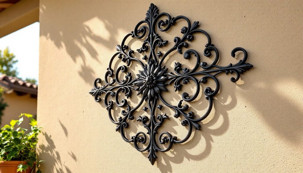 wrought iron wall decor outdoor