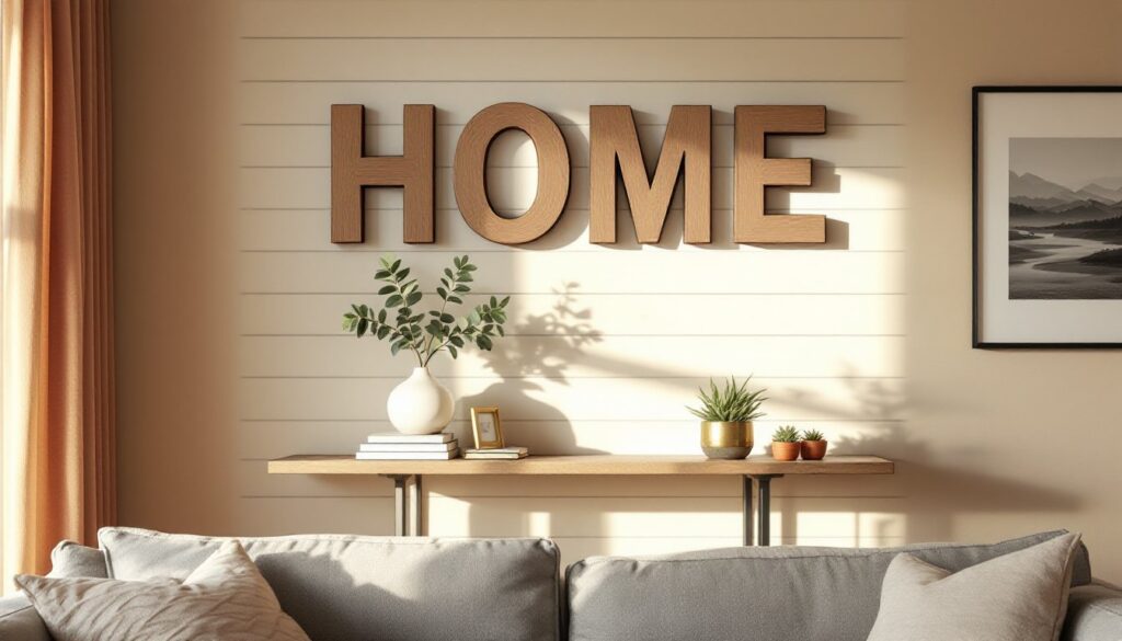 letter decor for wall
